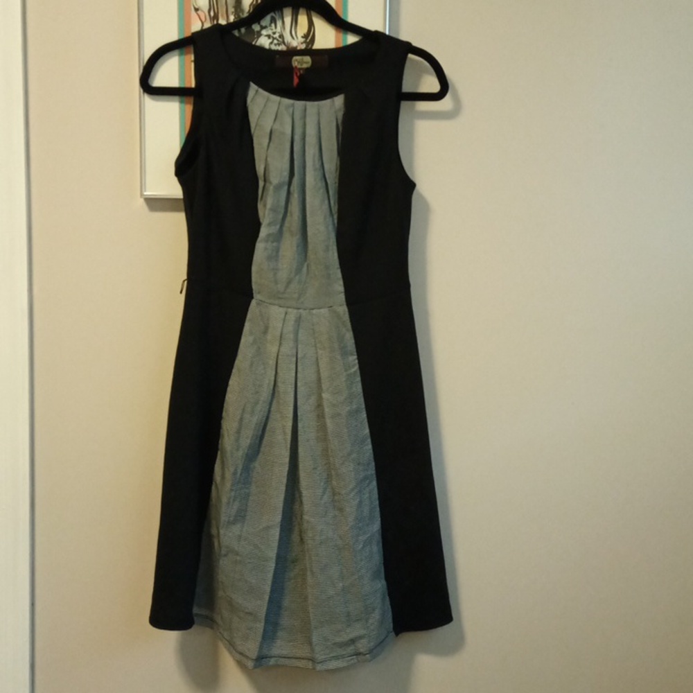 Navy striped dress
